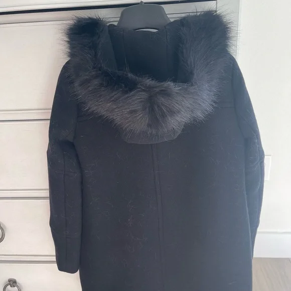 J.Crew Black Coat with Gold Accents - Picture 3 of 3